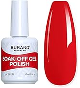 BURANO Gel Nail Polish, Red Gel Nail Polish Fall Winter Gel Colors Soak Off UV Led Nail Lamp Gel ...