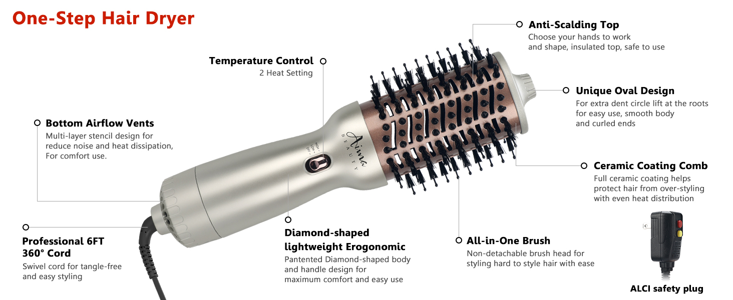 dual voltage hot air brush