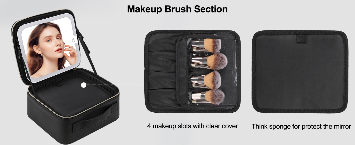 makeup brush section