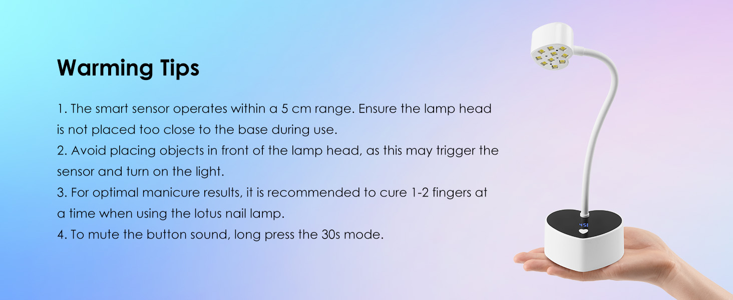 Gooseneck UV Lamp for Gel X Nails