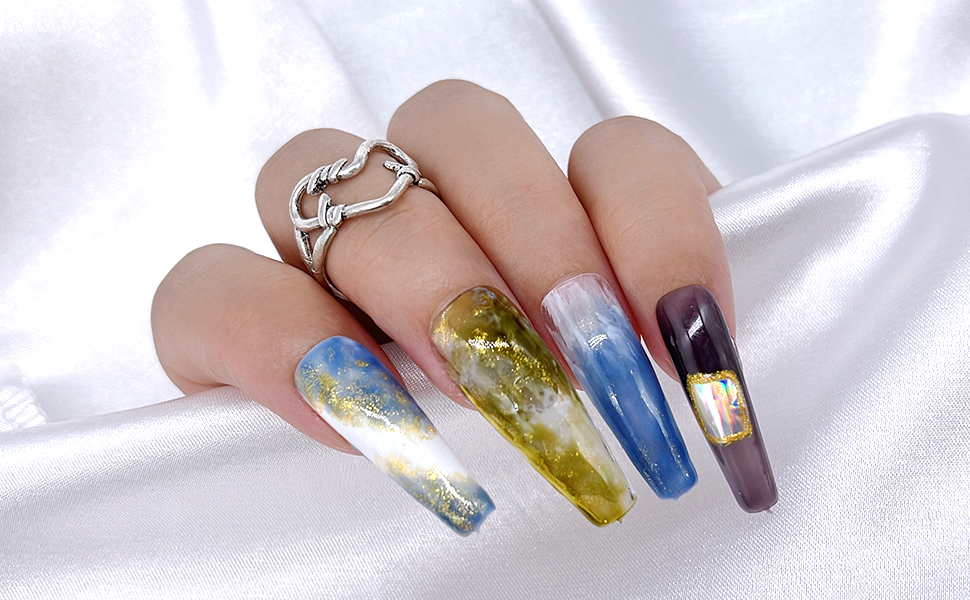 Gel Nail Polish Application Example 1