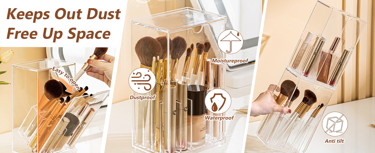 Clear Vanity Organizer