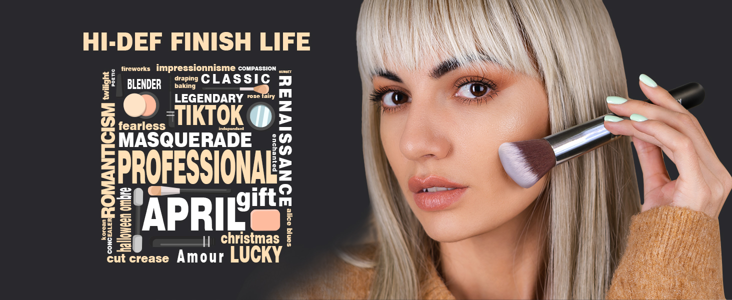 Makeup Brushes Premium Synthetic Foundation Face Brush Eyeshadow Kabuki Blush Brush gifts for mom