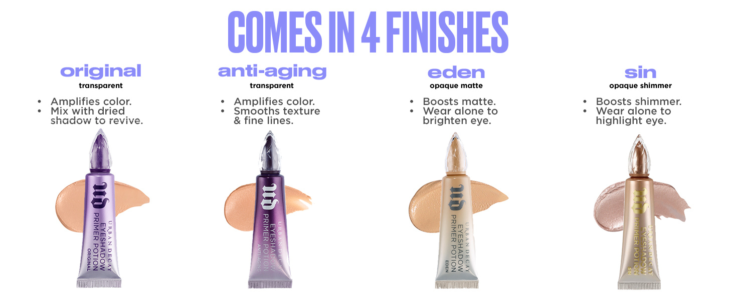Urban Decay eyeshadow primer potion long-lasting crease-free vibrant color smooth application