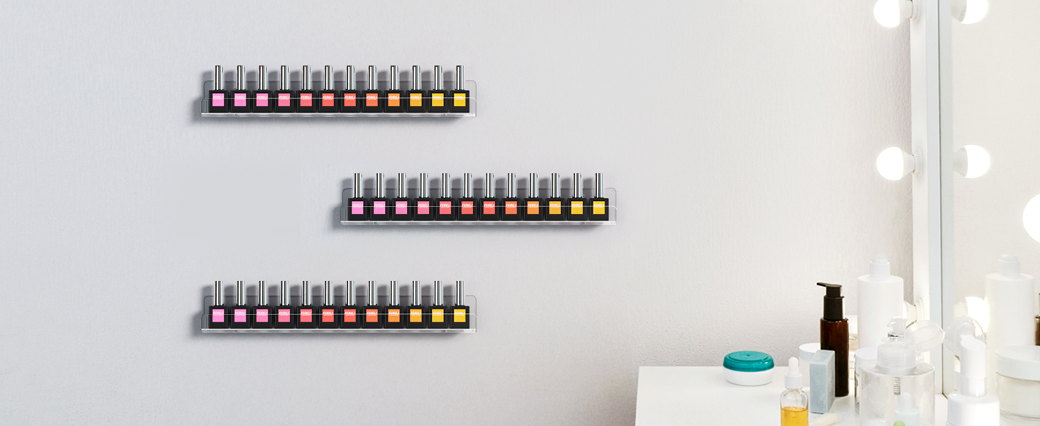 nail polish shelf