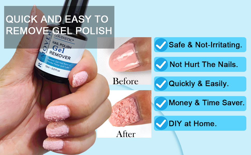 soak off gel polish remover