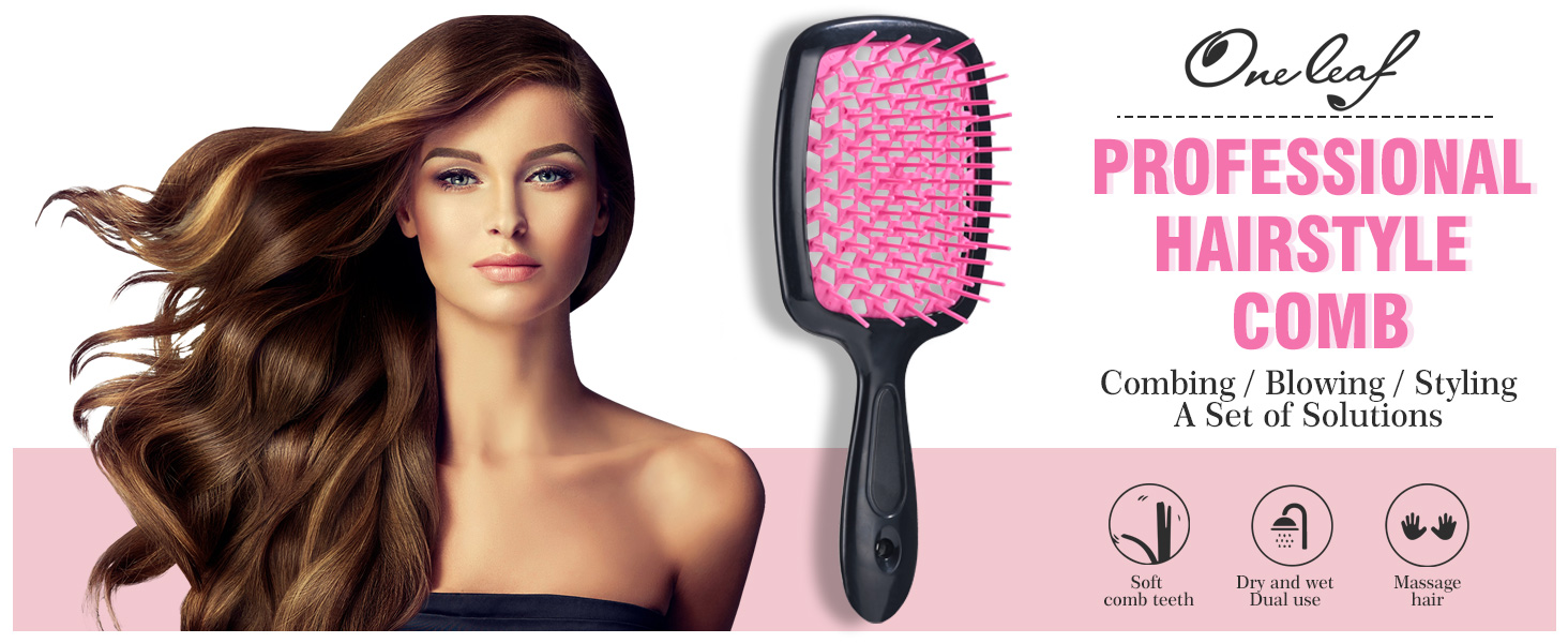 Detangling Hair Brush Oneleaf Hairdressing Comb