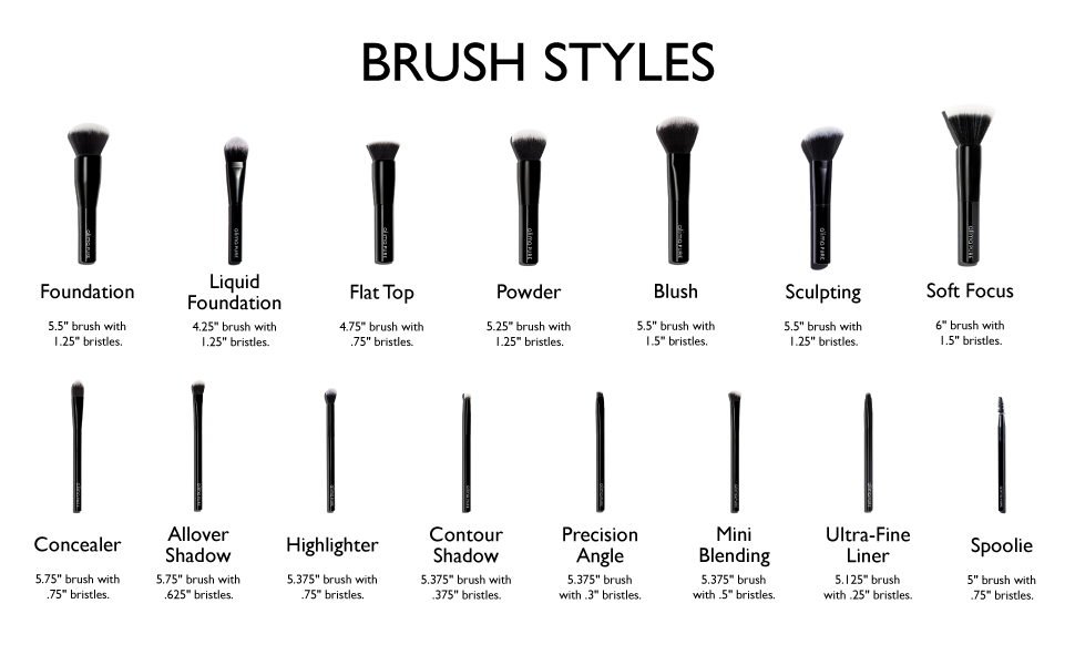 alima pure, bronzer brush, makeup blush, contour brushes, powder foundation brush, highlighter brush
