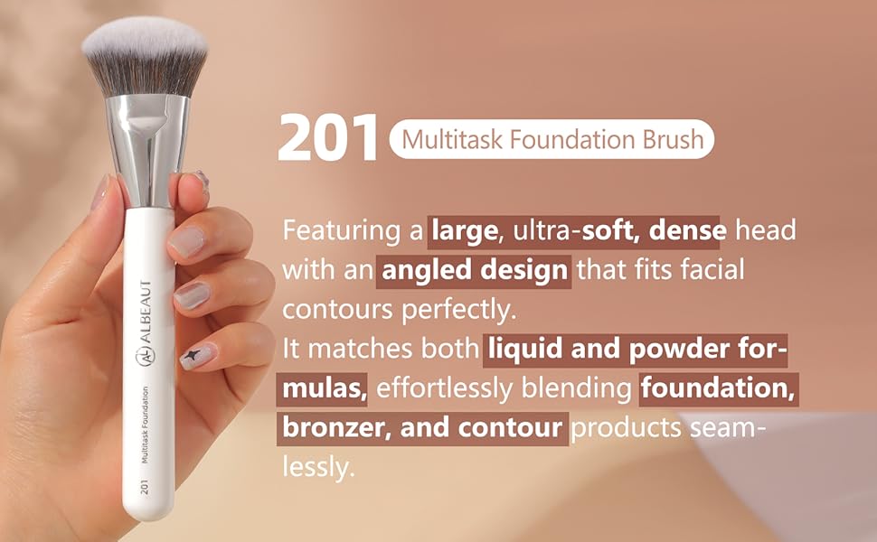 ultra soft large liquid foundation brush contoured makeup brush