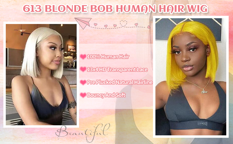 blonde wig human hair