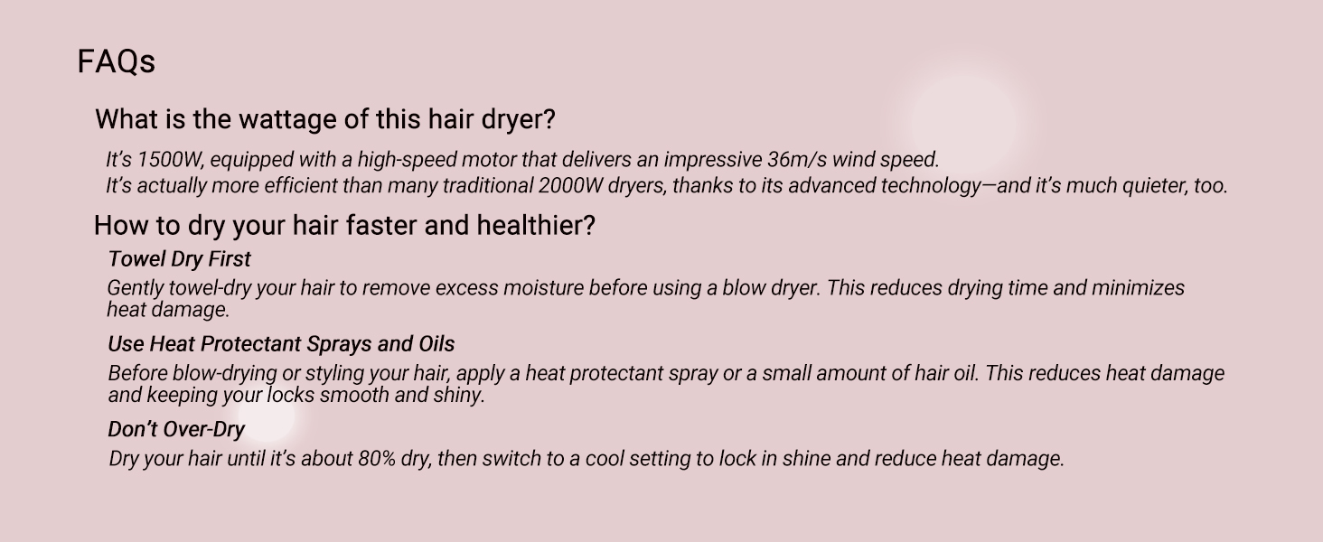 BLOW DRYER WITH DIFFUSER
