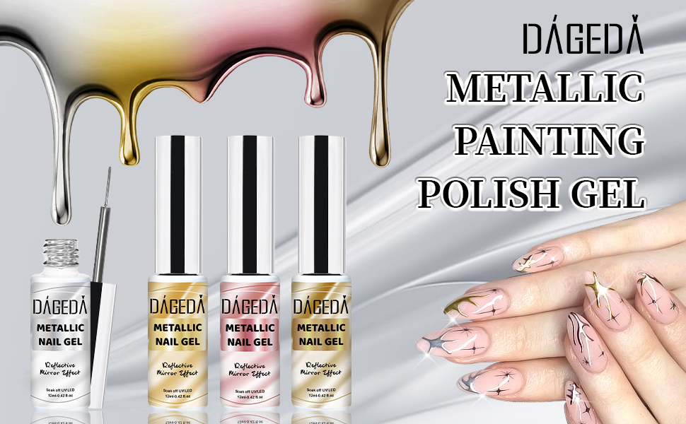 metallic painting polish gel