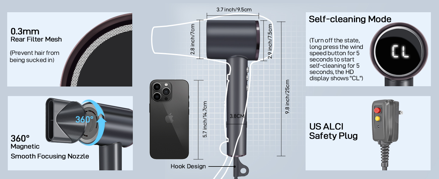 Compact & Lightweight Hair Dryer