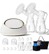 NCVI Electric Breast Pump F1, VibesFlow Dual Control Pump, Hospital-Grade Suction and Double Side...