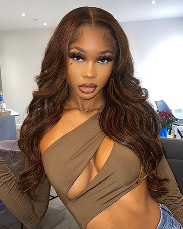 13x6 Chocolate Brown Body Wave Lace Front Wigs