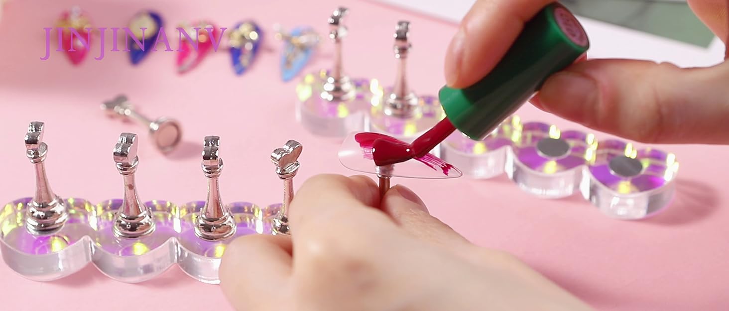 heart nail stands