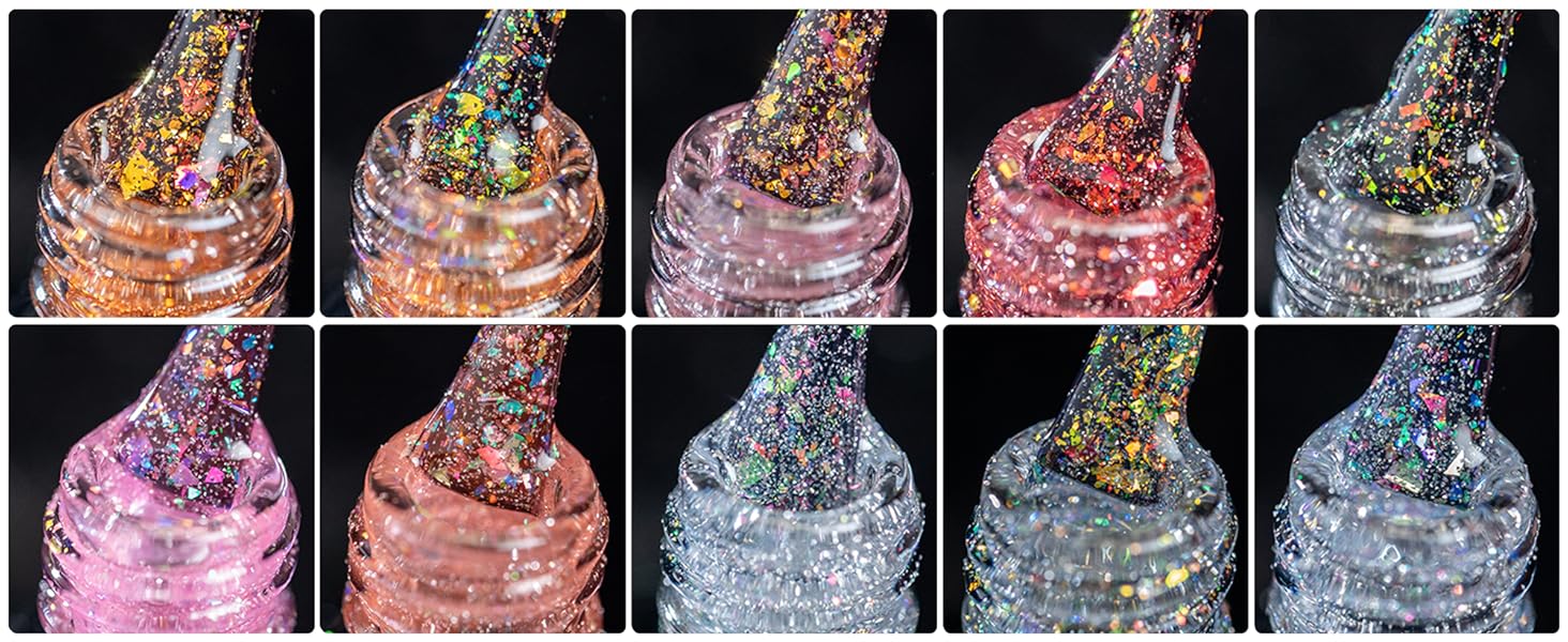 BURANO Holographic Glitters Shiny Gel Polish