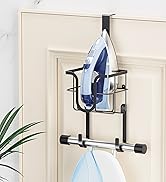 WAYASI Ironing Board Hanger, Over The Door Ironing Board Holder Or Ironing Board Hanger Wall Moun...