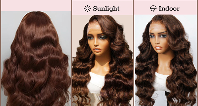 brown wig