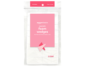Cosmetic wedges, sponges, foam wedges, latex free foam