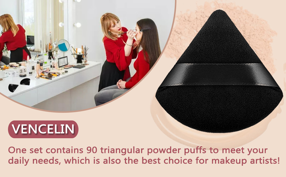 Triangle makeup puffs for powder ,make up pads