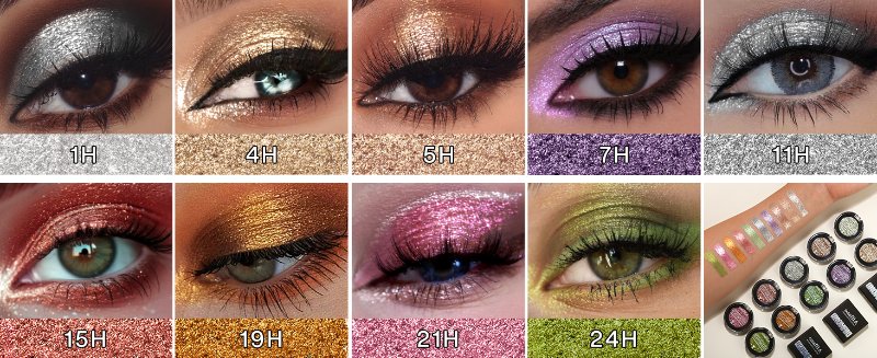 Afflano glitter eyes makeup eyeshadow