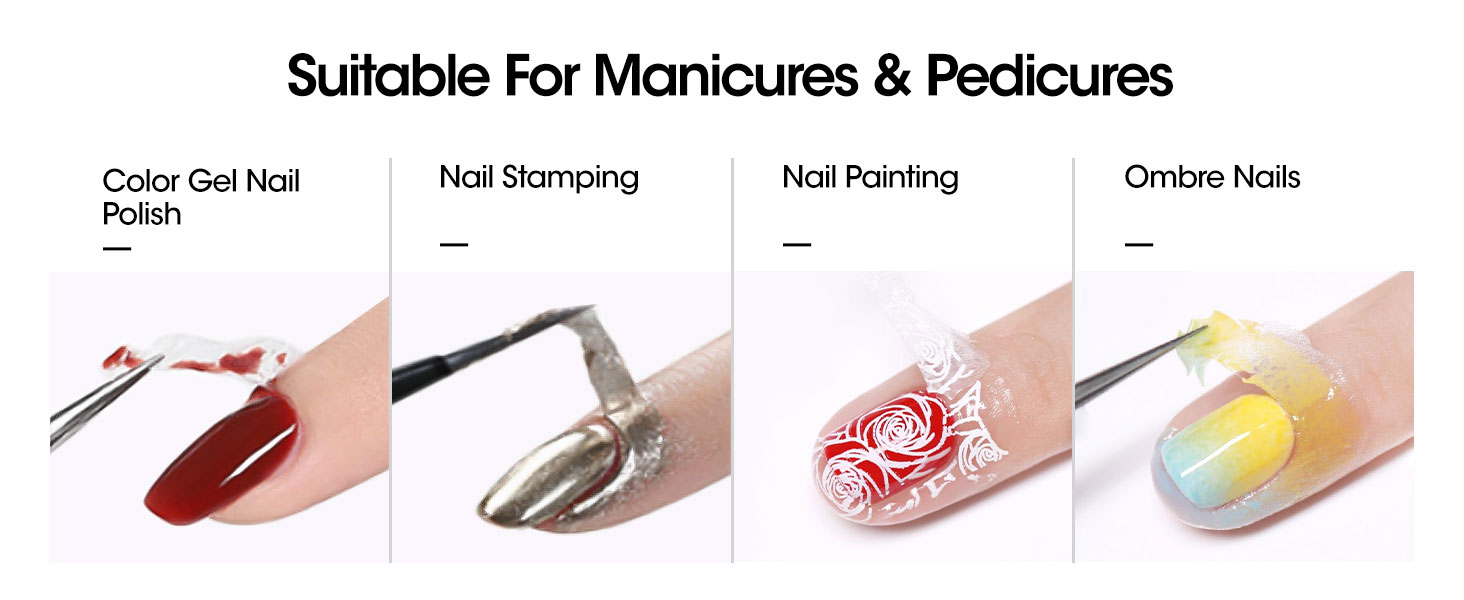 latex tape and gel polish remover