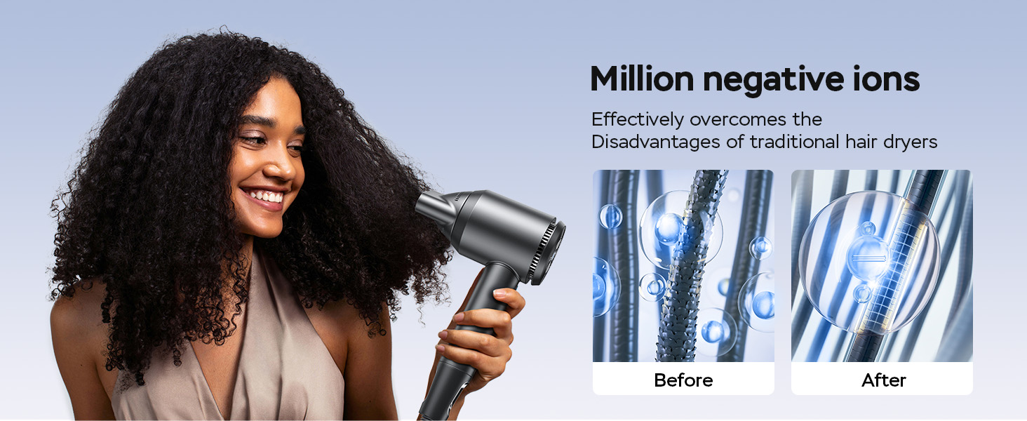 negative ionic professional hair dryer