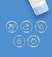 Bottom half of a bottle of sensitive skin cream