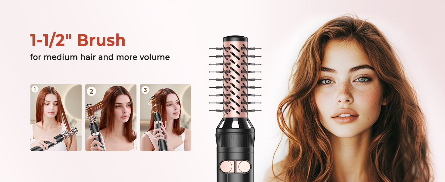 1-1/2 inch Brush for medium hair and more volume