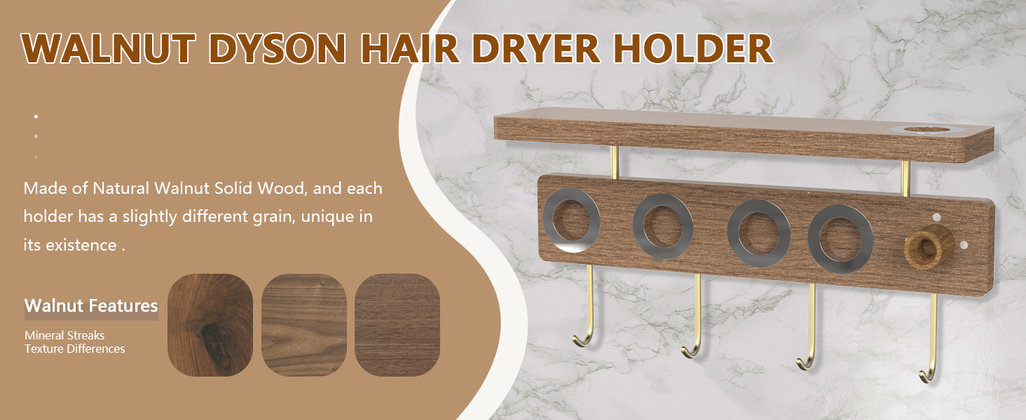 dyson hair dryer holder
