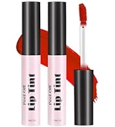 AIUEO 2 Colors Peel Off Lip Stain Peel Off Lip Tint Stain Matte Lip Tattoo Peel Off Long Lasting ...