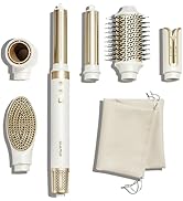 GLAMUP 6 in 1 Hot Air Styler, Tight Grip, Powerful High Speed Dryer, Volumizer, Blow Dryer Brush...