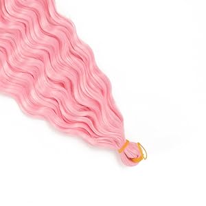 pink ocean wave braiding hair