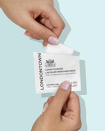 Londontown conditioning nail polish remover moisturizing travel pack individually wrapped