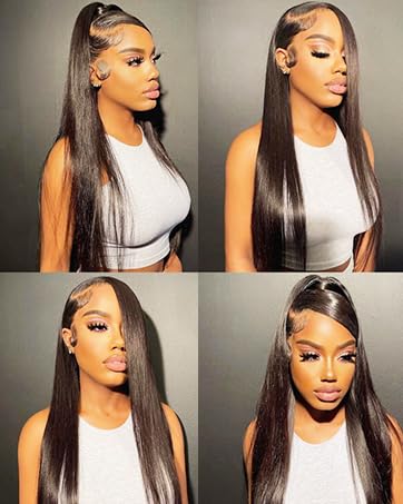 Glueless Wigs Human Hair Straight