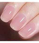 AILLSA Nude Pink Gel Nail Polish Crystal Pink Jelly Gel Polish Sheer Natural Color Gel Polish Lig...