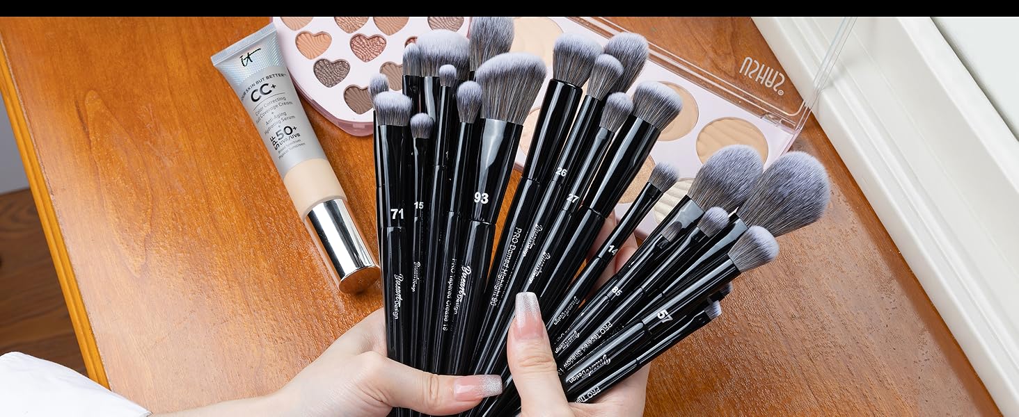 face makeup brush set