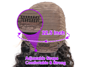 13×4 Deep Wave Lace Front Wig Human Hair Pre Plucked 180% Density HD Curly Lace Frontal Wig