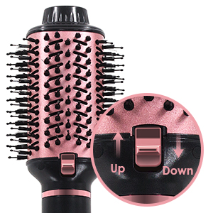 Hair curler brush