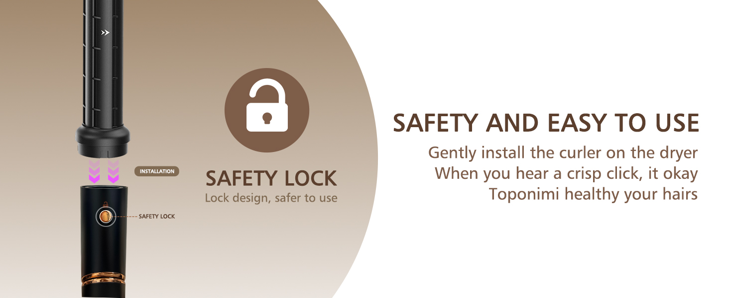 safety lock for dysn hair dryer
