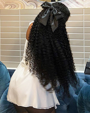 13x4 Deep Wave Lace Front Wigs Human Hair HD 180 Density Deep Curly Lace Front Wigs for Women