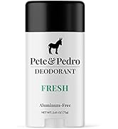 Pete & Pedro FRESH DEODORANT | Natural, Aluminum-Free Deodorant - Eucalyptus & Spearmint Scent Fo...
