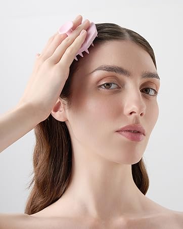 silicone hair scrubber scalp for dandruff brush massager shampoo silcone head rubber massage soft