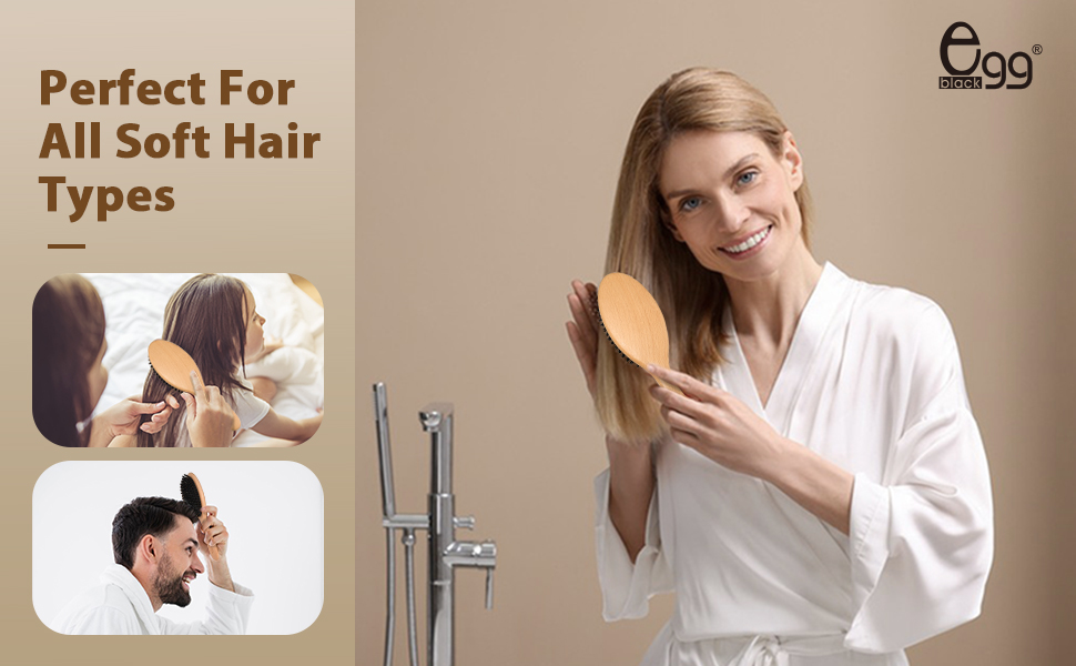 boar hair bristle brush