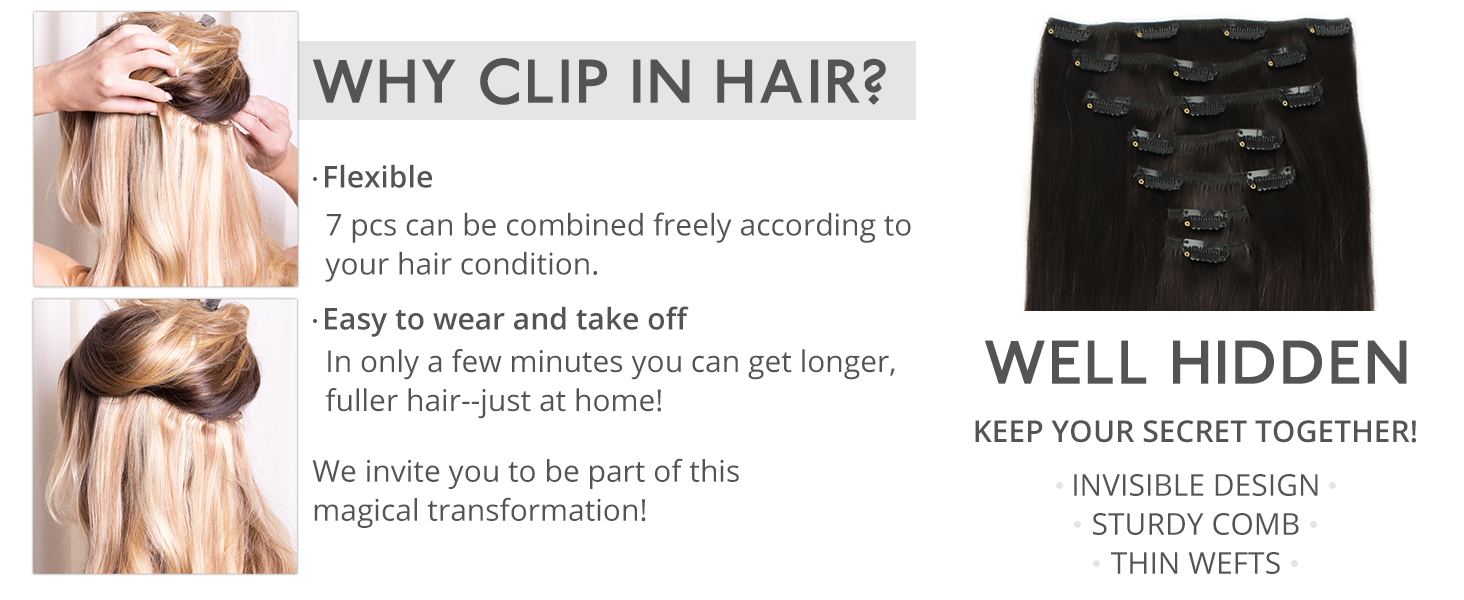 WHY CLIP IN HAIR