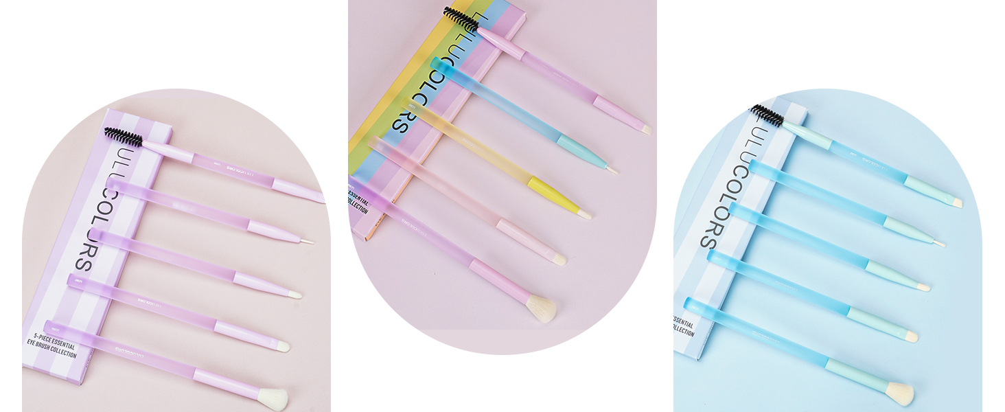 LULUCOLORS Eye makeup brush set