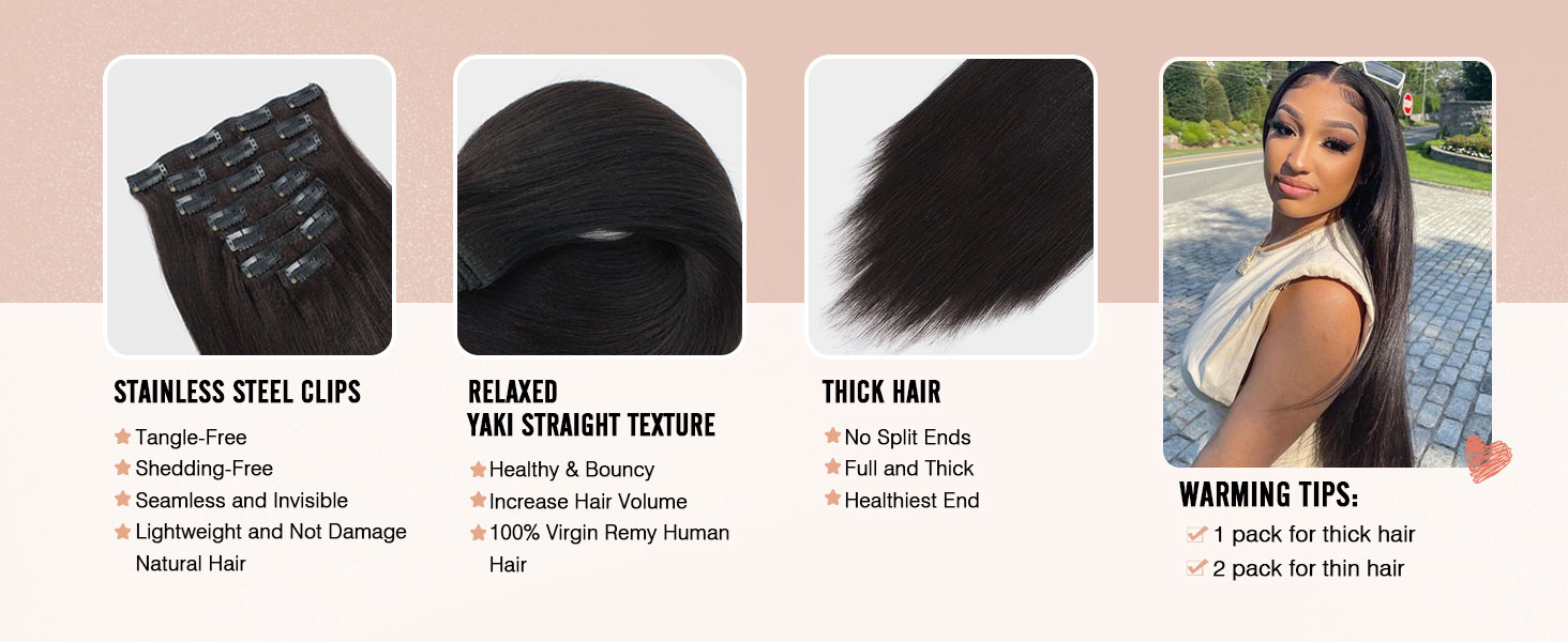 yaki straight clip in