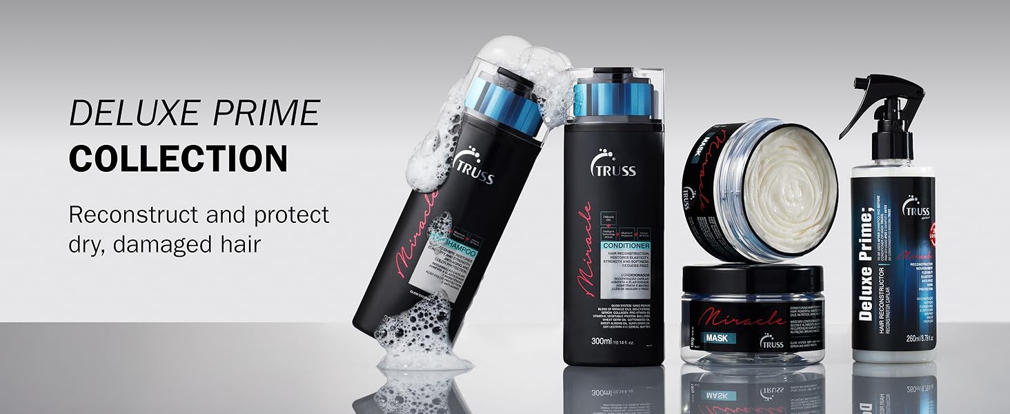 Deluxe set features keratin hair treatment for lasting repair and thermal protection