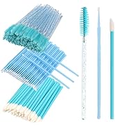300 PCS Eyelash Extension Supplies Kit, Disposable Micro Swab Brush, Eyebrow Spoolie, Lip Brush, ...